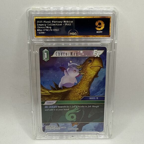 Choco/Mog Foil - Re-074C/6-051C - Final Fantasy TCG Graded 9 Mint Card - Picture 1 of 2